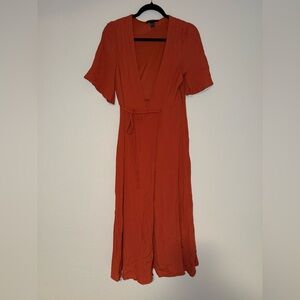 Forever 21 Maxi Dress V-neck High Leg Medium